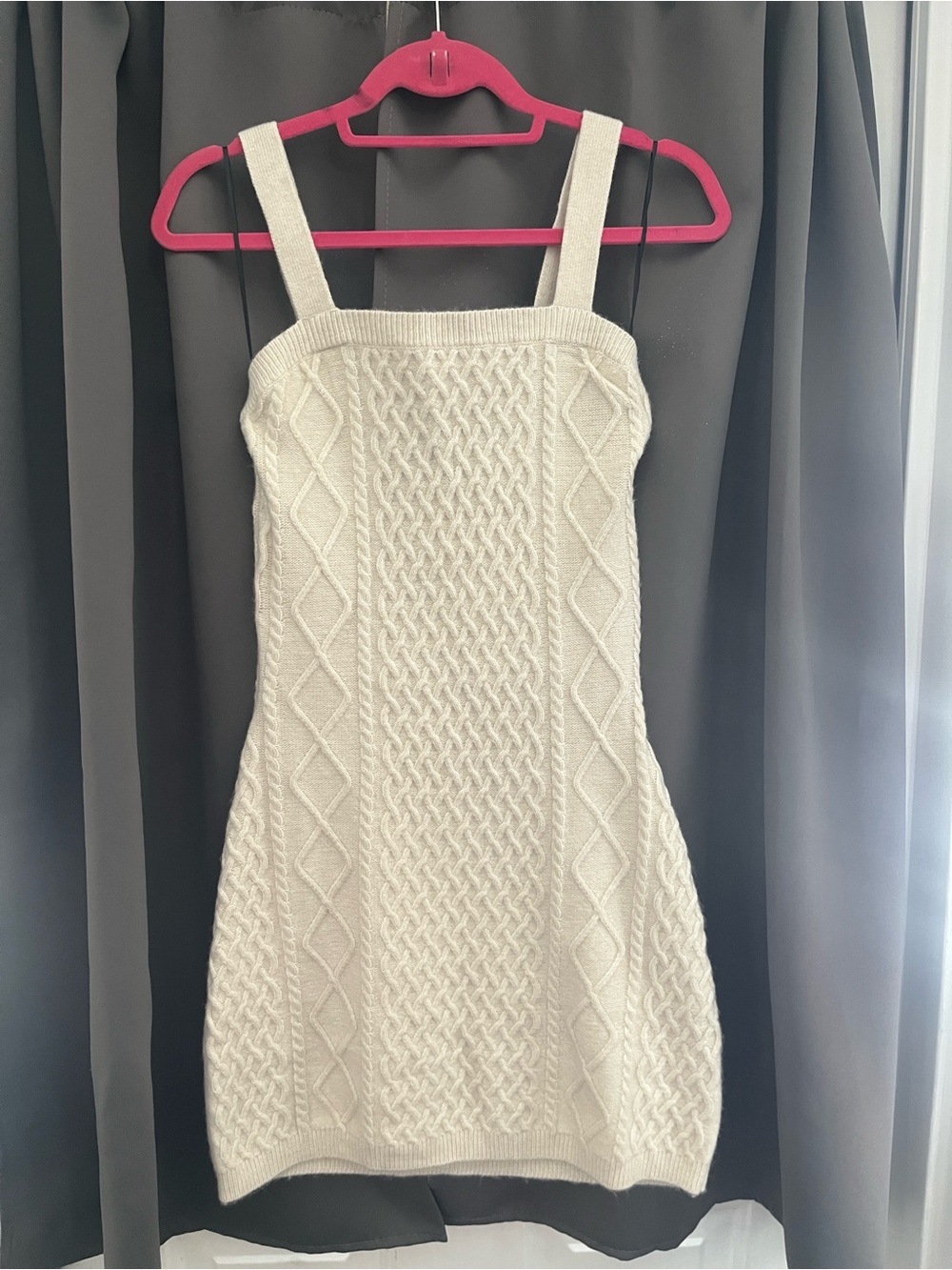 H&M BRAND NEW Ivory Cable Knit Sweater Dress